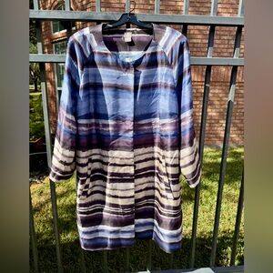 Chico's Multicolor Striped Jacket